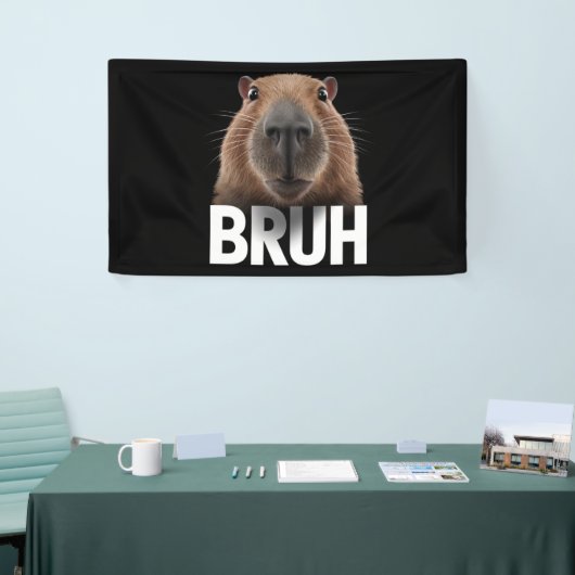 Funny Capybara Bruh Banner (Messeveranstaltung)