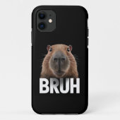 Funny Capybara Bruh Case-Mate iPhone Hülle (Rückseite)