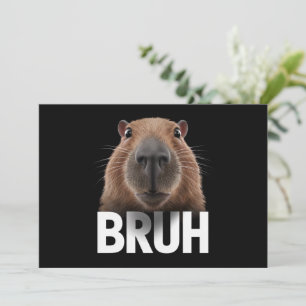 Funny Capybara Bruh Einladung