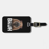 Funny Capybara Bruh Gepäckanhänger (Vorderseite horizontal)