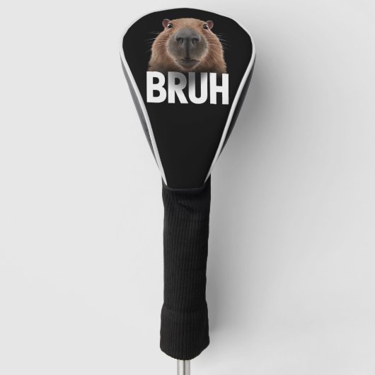 Funny Capybara Bruh Golf Headcover (Vorderseite)