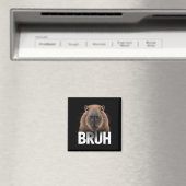 Funny Capybara Bruh Magnet (In Situ (Geschirrspüler))