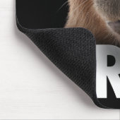 Funny Capybara Bruh Mousepad (Ecke)