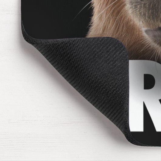 Funny Capybara Bruh Mousepad (Ecke)