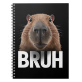 Funny Capybara Bruh Notizblock (Vorderseite)