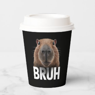 Funny Capybara Bruh Pappbecher