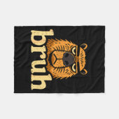 Funny Capybara Bruh Sarcastic Animal Meme Boys Tee Fleecedecke (Vorderseite (Horizontal))