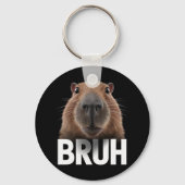 Funny Capybara Bruh Schlüsselanhänger (Vorderseite)