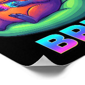 Funny Capybara Bruh Video Games Lovers  Poster (Ecke)