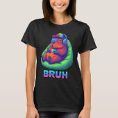 Funny Capybara Bruh Video Games Lovers  T-Shirt (Vorderseite)