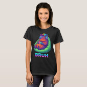 Funny Capybara Bruh Video Games Lovers  T-Shirt (Vorne ganz)