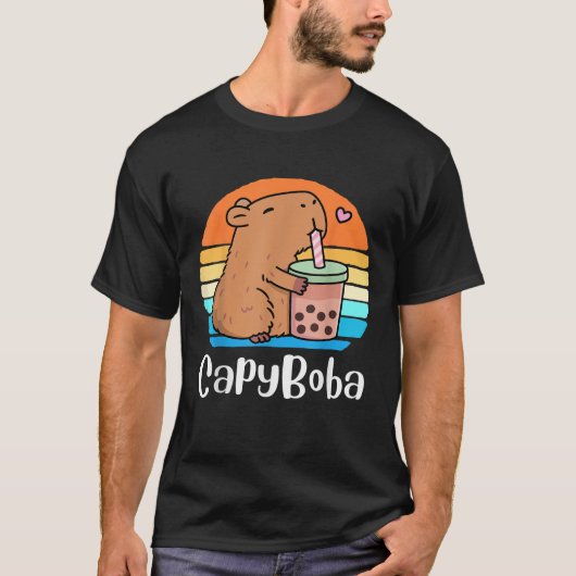 Funny Capybara Capyboba Bubble Tee Boba Tea Kinder (Vorderseite)