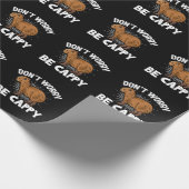 Funny Capybara Eigentümer Capybara Haustier Geschenkpapier (Ecke)
