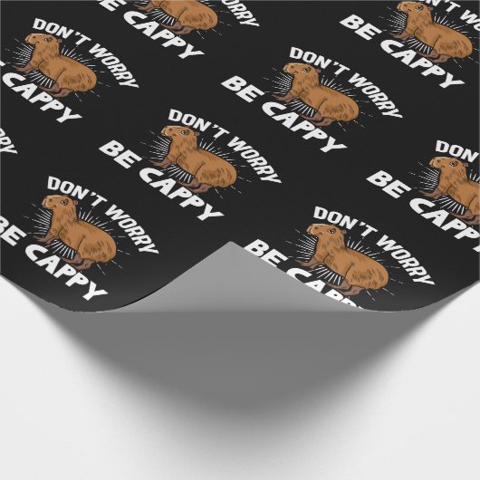 Funny Capybara Eigentümer Capybara Haustier Geschenkpapier (Ecke)