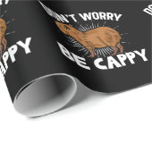 Funny Capybara Eigentümer Capybara Haustier Geschenkpapier (Rolleneckpunkt)