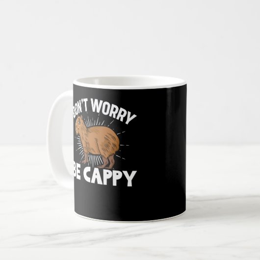 Funny Capybara Eigentümer Capybara Haustier Kaffeetasse (Vorderseite Links)