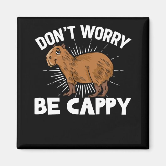 Funny Capybara Eigentümer Capybara Haustier Magnet (Vorne)