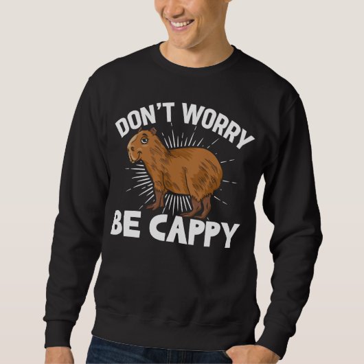 Funny Capybara Eigentümer Capybara Haustier Sweatshirt (Vorderseite)