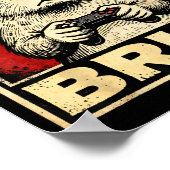 Funny Capybara Gamer Bruh Graphic Tee Men Boys Tee Poster (Ecke)