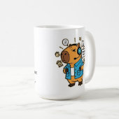 Funny Capybara Gamer Mug – Personalized with Playe Kaffeetasse (VorderseiteRechts)