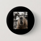 Funny Capybara Halloween Costume Button (Vorderseite)