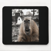 Funny Capybara Halloween Costume Mousepad (Vorne)