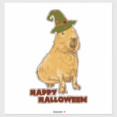 Funny Capybara - Halloween Rodent Aufkleber (Blatt)