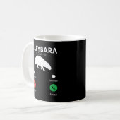 Funny Capybara Humurore Capybaras Kaffeetasse (Vorderseite Links)