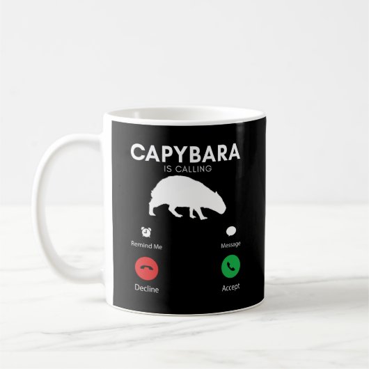 Funny Capybara Humurore Capybaras Kaffeetasse (Links)
