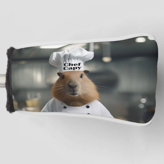 Funny Capybara Koch, Golf Putter Cover, Headcover (Vorderseite)