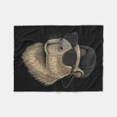 Funny Capybara Lover Cool Sungles For Men Women Bo Fleecedecke (Vorderseite (Horizontal))