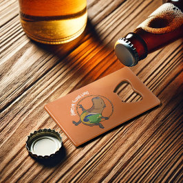 Funny Capybara Mach dir keine Sorgen, sei glücklic Geldbeutel Flaschenöffner