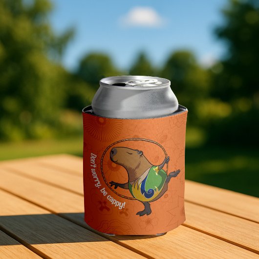 Funny Capybara Mach dir keine Sorgen, sei mit Capp Dosenkühler