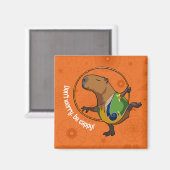 Funny Capybara Mach dir keine Sorgen, sei mit Capp Magnet (Vorderseite/Rückseite)