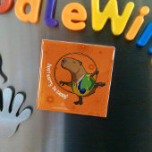 Funny Capybara Mach dir keine Sorgen, sei mit Capp Magnet