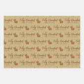 Funny Capybara Reindeer Weihnachten Geschenkpapier Set (Vorderseite 3)