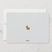 Funny Capybara Rentier Weihnachtskarten Feiertagskarte (Rückseite)