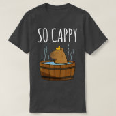 Funny Capybara Rodent Dont Worry Capy Retro Sunset T-Shirt (Design vorne)
