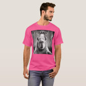 Funny Capybara Selfie Ufos Alien T-Shirt (Vorne ganz)