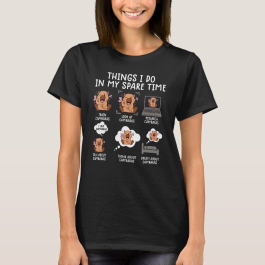 funny capybara shirt animal lover rodent cute quot (Vorderseite)