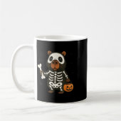 Funny Capybara Skeleton Pumpkin Halloween Kostüm Kaffeetasse (Links)