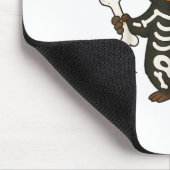 Funny Capybara Skeleton Pumpkin Halloween Kostüm Mousepad (Ecke)