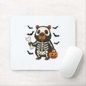 Funny Capybara Skeleton Pumpkin Halloween Kostüm Mousepad (Mit Mouse)