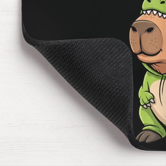 Funny Capybara T-rex Costume Christmas Kids Boys  Mousepad (Ecke)