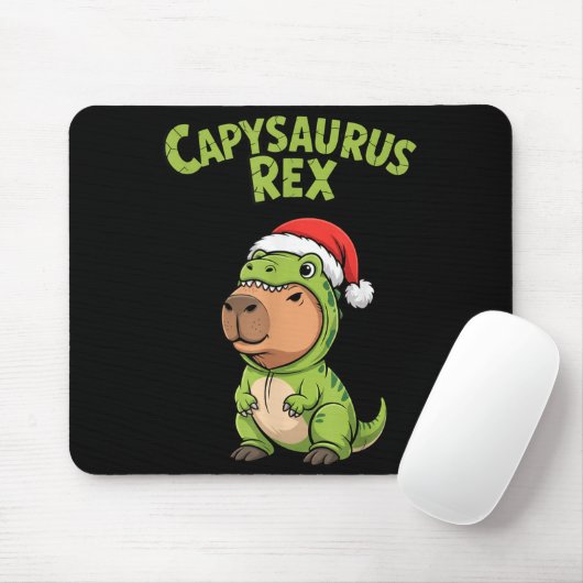 Funny Capybara T-rex Costume Christmas Kids Boys Mousepad (Mit Mouse)