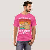 Funny Capybara T-Shirt (Vorne ganz)