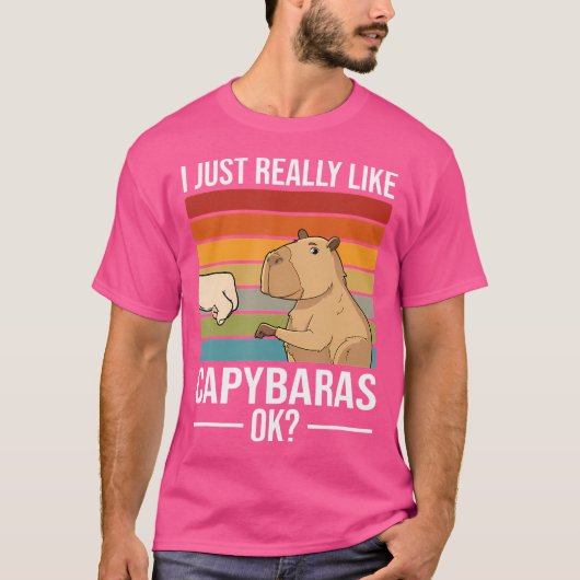 Funny Capybara T-Shirt (Vorderseite)