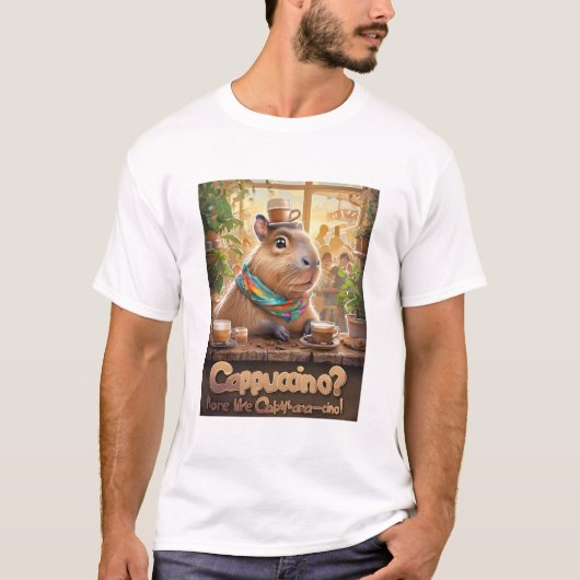 Funny Capybara T - Shirt für Tierfans (Vorderseite)