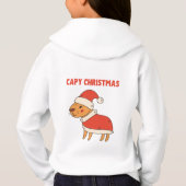 Funny Capybara Weihnachten Hoodie (Rückseite)