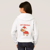 Funny Capybara Weihnachten Hoodie (Schwarz voll)